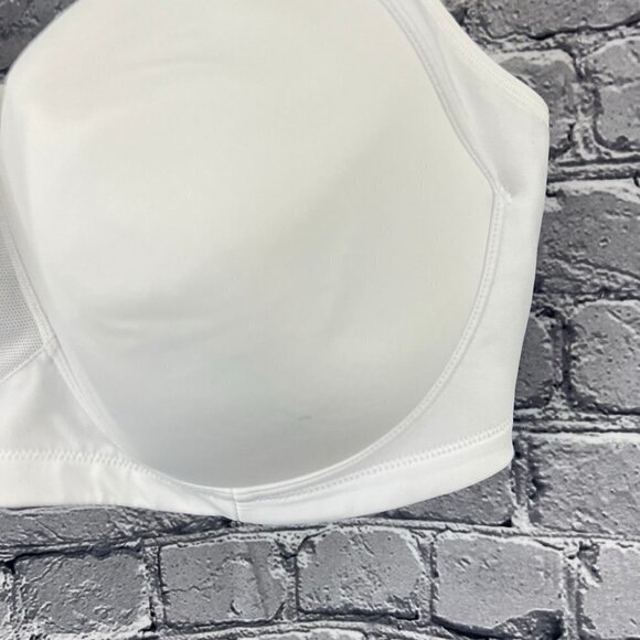 Vanity Fair Mid-Impact Wire-Free Sports Bra 716500 White New - Picture 3 of 7
